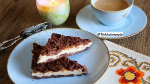 Käsekuchen mit Kakao Teig