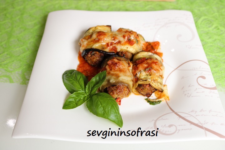 Auberginen Rouladen mit Gemüse Frikadellen – Sevginin Sofrasi Auberginen Rouladen mit Gemüse Frikadellen – Sevginin Sofrasi