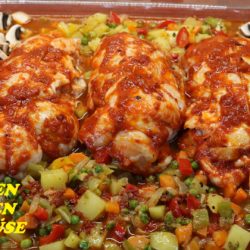 Hähnchen Rouladen mit Gemüse