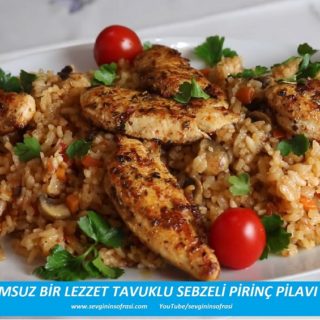 Tavuklu Sebzeli Pirinç Pilavı