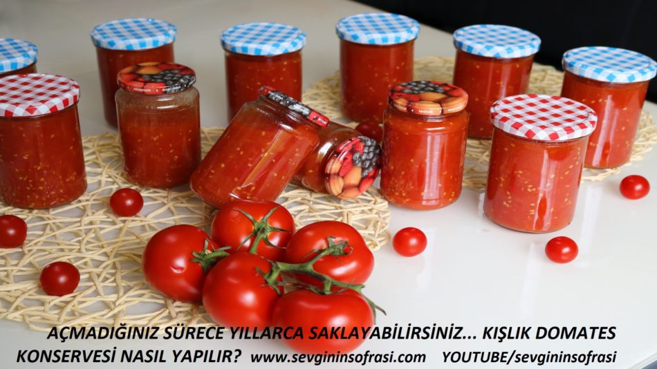 Kışlık Domates Konservesi