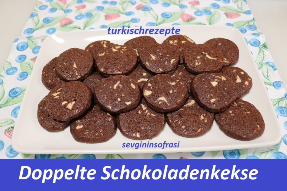 Doppelte Schokoladenkekse