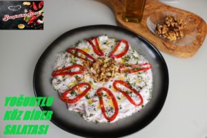 Yoğurtlu Köz Biber Salatası Tarifi